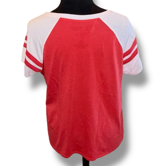 TORRID NFL Kansas City Chiefs Classic Fit Cotton Boatneck Varsity Tee Size 2 - Picture 4 of 12